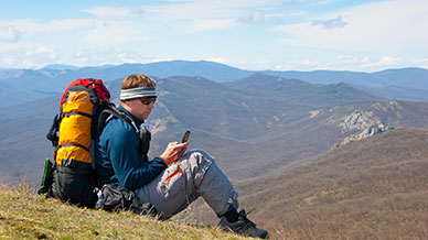 Students learning outside the classroom