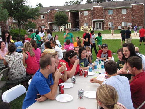 students in quad